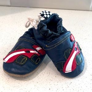 Robeez race car crop shoes